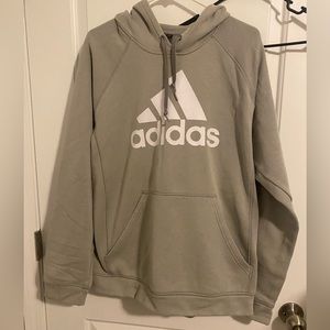 Mens xl adidas hoodie gray EUC